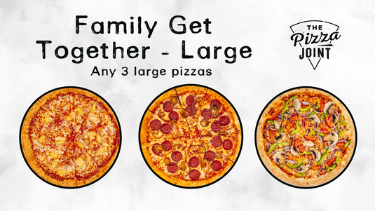 3 LARGE PIZZAS