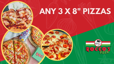 Any 3 x 8 Inch Pizzas