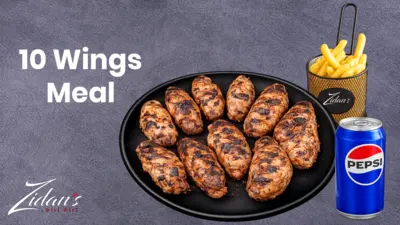 10 Grilled Wings Meal