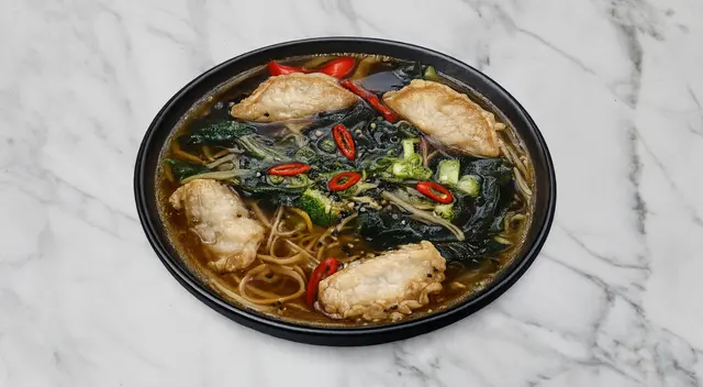 Vegetable Gyoza Soup