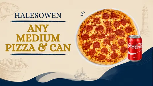 Any Medium Pizza & Can