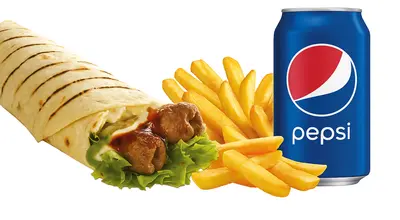 Kofta Wrap Meal - Collection Only