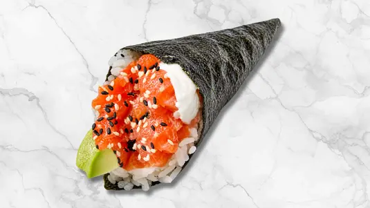 Hand roll with cream cheese, avocado & sesame seed. — collection in Marks Gate RM5