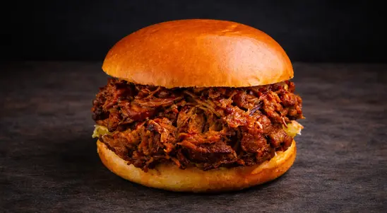 BBQ Pulled Pork Burger (Burger Of The Month) - Dessert Delivery in Whitelea Chase NE23