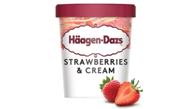Haagen-Dazs - Strawberry & Cream