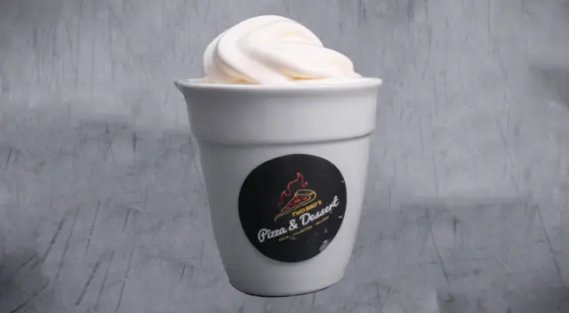 Scoop of luxury vanilla  ice cream
