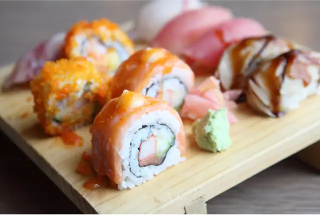 Salmon with Cream Cheese Futomaki