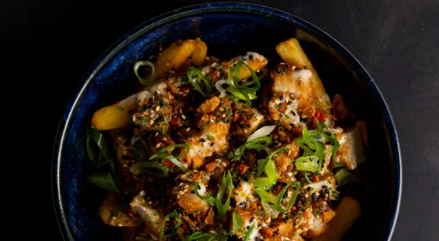 Loaded Chicken Furikake Fries