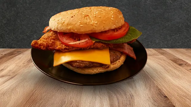 Flames Supreme Burger