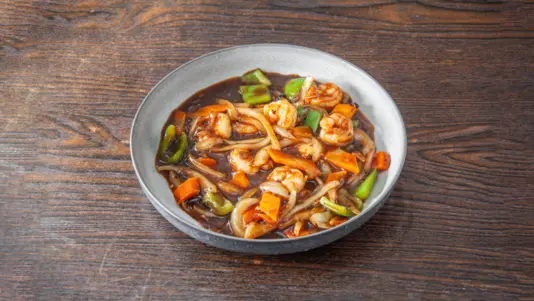 King Prawns in Black Bean Sauce 🌶 - Chinese Collection in Parkside LU5