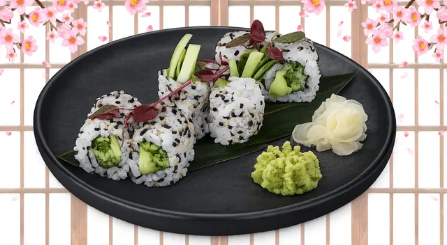 Avocado & Cucumber Roll Maki (8pcs)