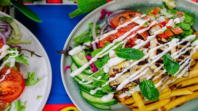 Grilled Halloumi Flatbread
