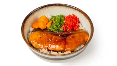 TERIYAKI SALMON WITH RICE