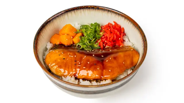 TERIYAKI SALMON WITH RICE
