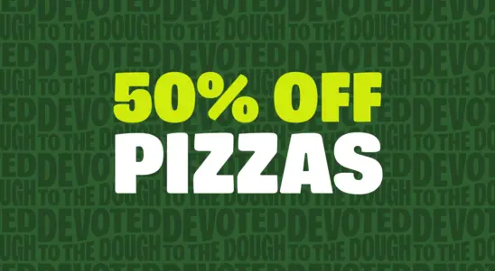 50% Of Pizzas