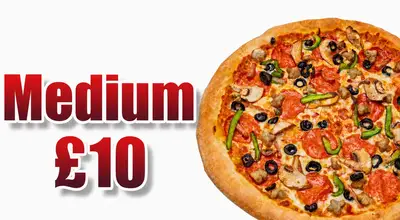 Any Medium Pizza -  £10