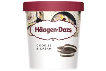 Haagen-Dazs® Cookies & Cream - Chicken Burger Delivery in Notting Hill W11