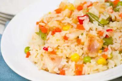 Pilau Rice with Vegetables