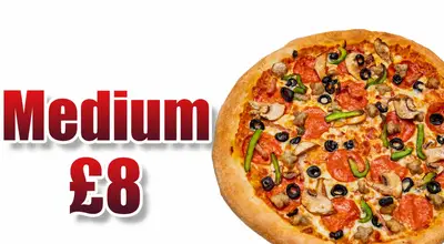 Any Medium Pizza £8