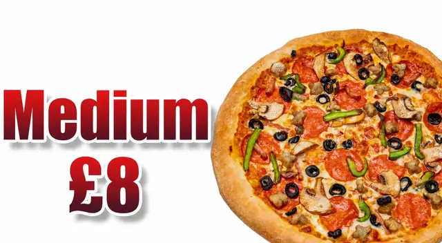 Any Medium Pizza £8