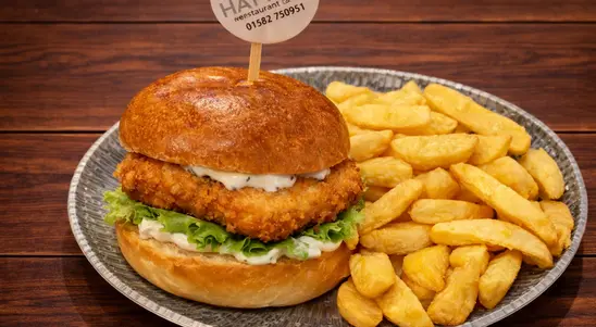 Chicken Steak Burger - Chips Collection in Wigmore LU2