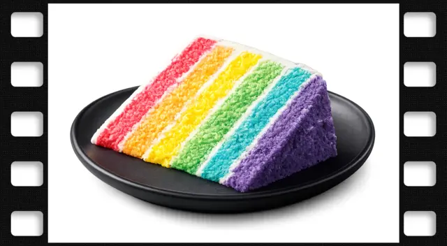 Rainbow Tower Cake