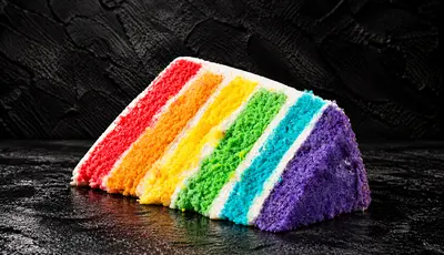 Rainbow Tower Cake