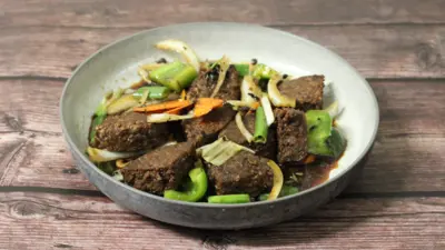 Vegan Beef with Black Bean Sauce 🌶🍃