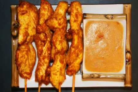 Chicken Satay on Skewers - Thai Restaurant Collection in Furzedown SW17