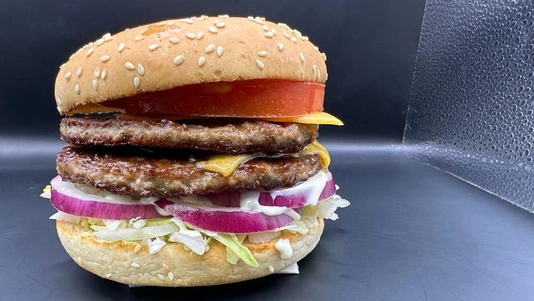 Half Pounder Double Beef Burger - Best Pizza Delivery in Old Oak Common NW10