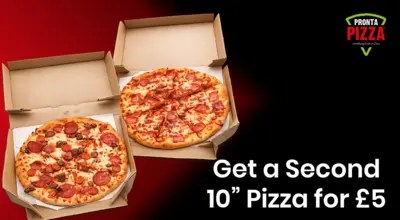 NEW! Second Pizza £5