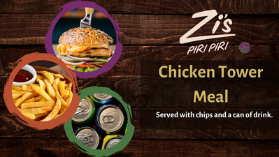 Zi's Chicken Tower Burger Meal