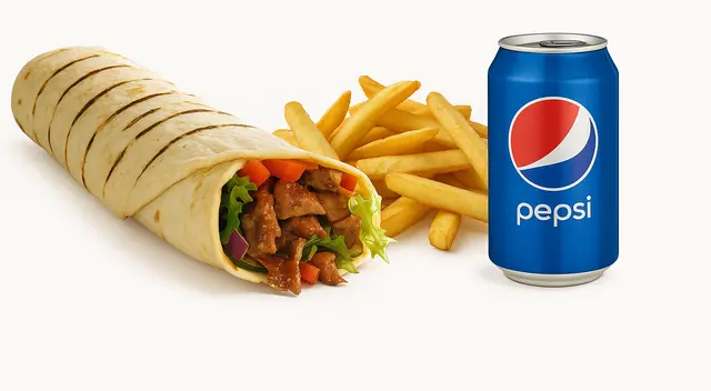 Beef Steak Wrap Meal