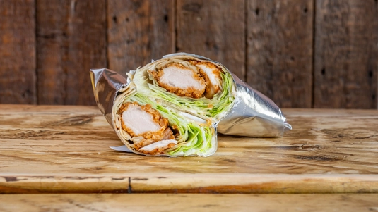 Fried Buttermilk Chicken Wrap - Chips Delivery in Abbey Field CO2
