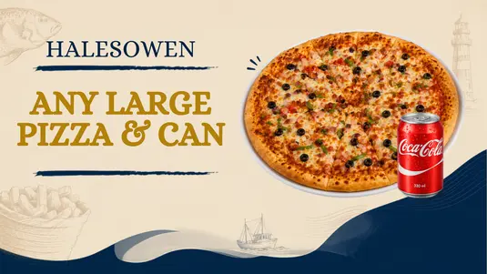 Any Large Pizza & Can