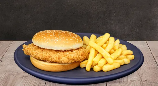 Kids Fried Chicken Burger Meal