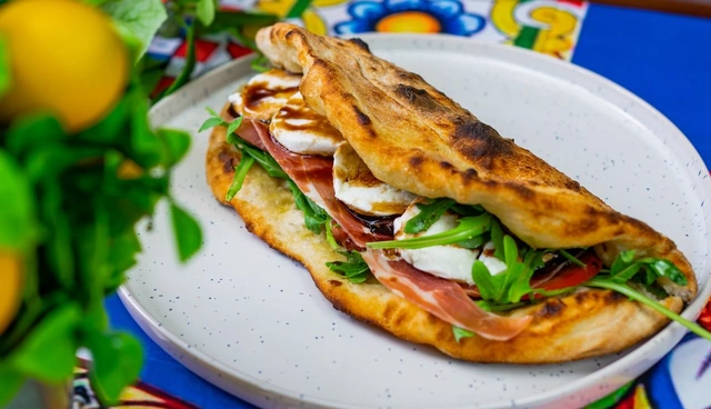 Chorizo & Roasted Peppers Focaccia
