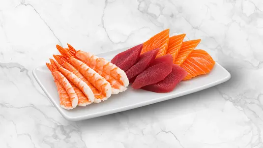 4pc tuna, 4pc salmon & 4pc prawn. — collection in Marks Gate RM5