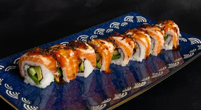 Spicy Salmon Dragon Rolls