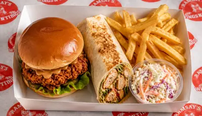 Burger or Wrap Meal