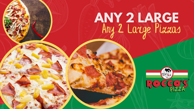 Any 2 large Pizzas