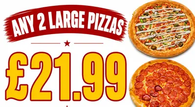 Any 2 Large Pizza