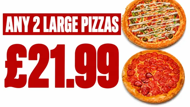 Any 2 Large Pizza