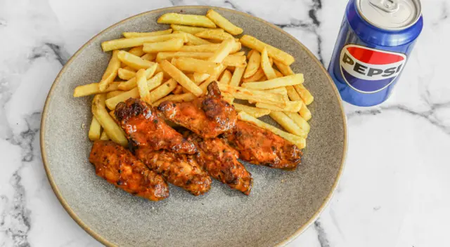 Grilled Peri Peri Wings Meal