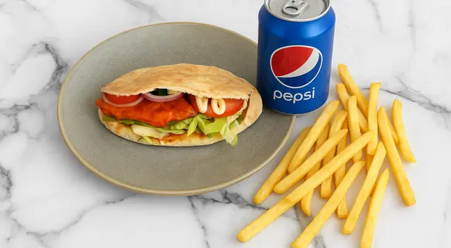 Chicken Breast in Pitta Meal