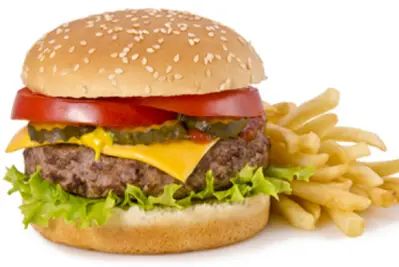 Half Pounder Burger with Cheese & Chips