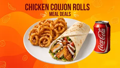 Chicken Goujons Roll Meal
