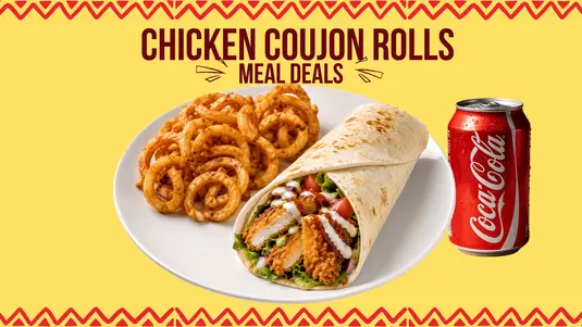 Chicken Goujons Roll Meal