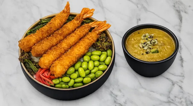 Prawn Katsu Curry Donburi