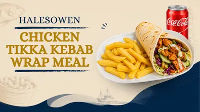 Chicken Tikka Kebab Wrap Meal